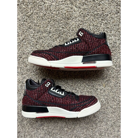 Nike Air Jordan 3 Retro Vogue University Red Anna Wintour Size 8 Women's - Picture 3 of 14